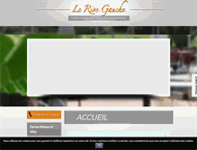 Tablet Screenshot of lerivegauche-restaurant.com